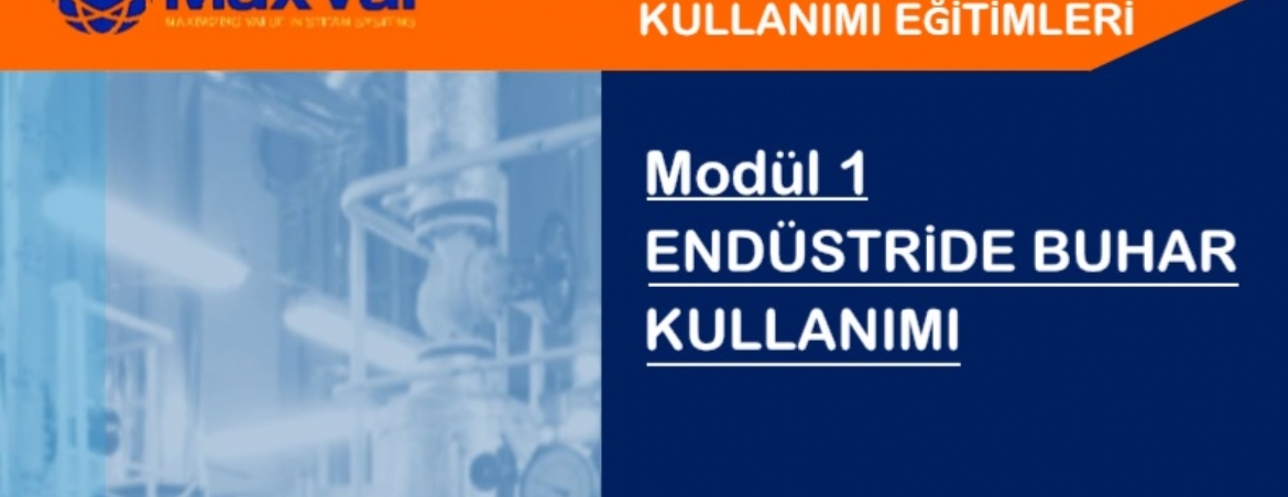  WEBINAR EĞİTİMİ: 1. MODÜL - ENDÜSTRİDE BUHAR KULLANIMI