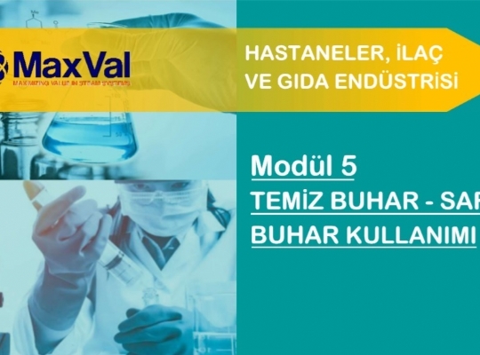  WEBINAR EĞİTİMİ: 5. MODÜL - TEMİZ BUHAR-SAF BUHAR KULLANIMI