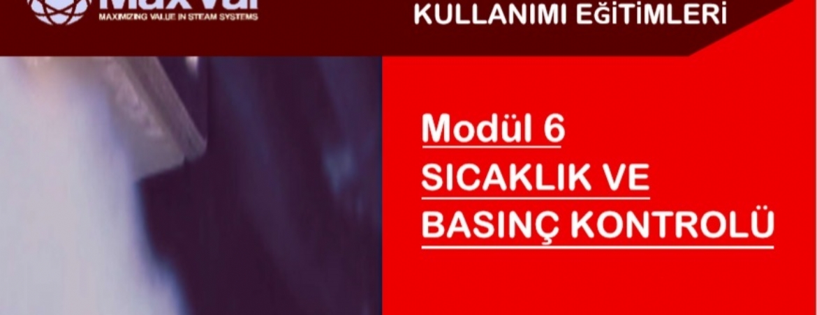  WEBINAR EĞİTİMİ: 6. MODÜL - SICAKLIK ve BASINÇ KONTROLÜ