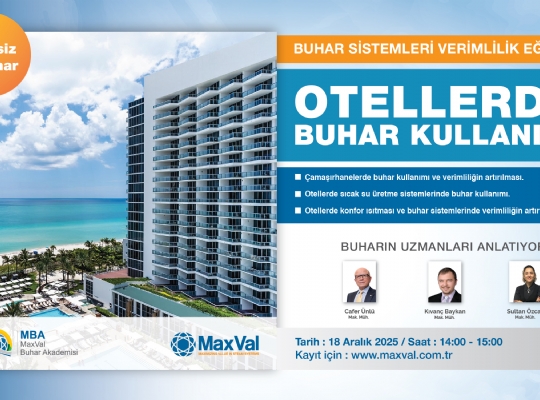 Otellerde Buhar Kullanımı Webinar Katılım Formu